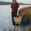 Cyme Tote Edition, strukturiert, rauchiges Oliv