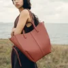 Cyme Tote Edition, strukturiertes Terrakotta