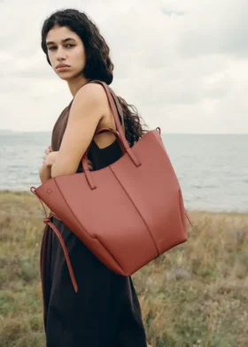 Cyme Tote Edition, strukturiertes Terrakotta