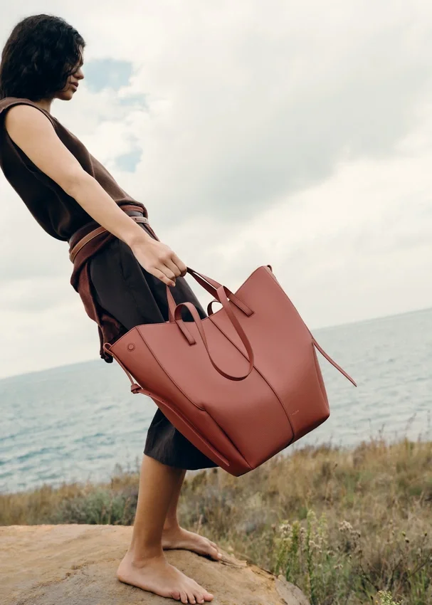 Cyme Tote Edition, strukturiertes Terrakotta
