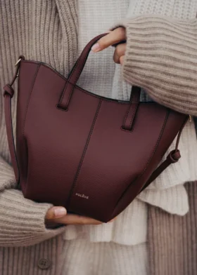Cyme Tote Nano Edition, strukturiertes Black Cherry