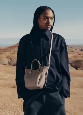 Cyme Tote Nano Edition, strukturiertes Taupe