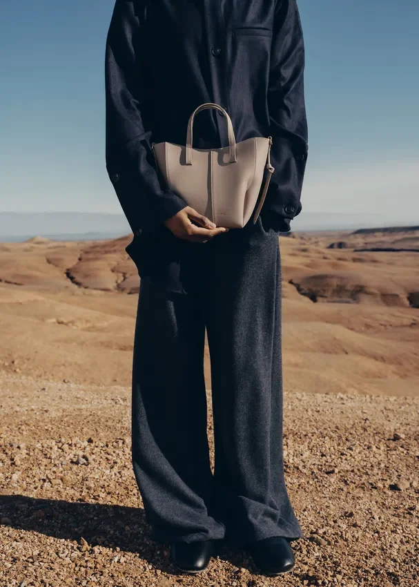 Cyme Tote Nano Edition, strukturiertes Taupe