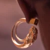 Eroz Creolen Edition, 24-Karat-vergoldet