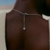 Eroz Doppelkette, Edition Silber aus rhodiniertem Messing