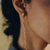 Eroz-Kettenohrringe, vergoldete Edition