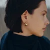 Éole Curled Ohrringe Edition vergoldet