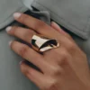 Éole Draped Ring Edition, 24-Karat-vergoldet
