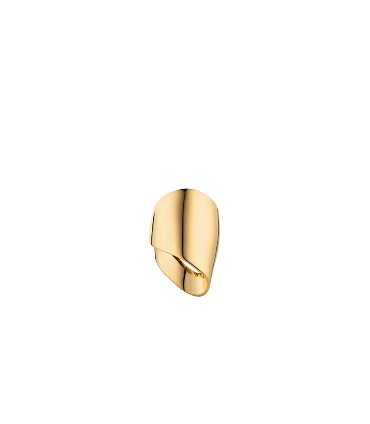 Éole Draped Ring Edition, 24-Karat-vergoldet