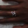 Éole-Ring Edition Silber aus rhodiniertem Messing