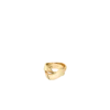 Éole-Ring mit gewellter Form, vergoldet