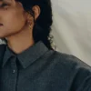 Éole Wavy Hoop Ohrringe, vergoldete Edition