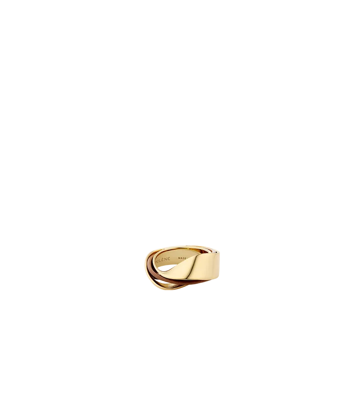 Ormé-Ring Edition, vergoldet mit Kamelleder